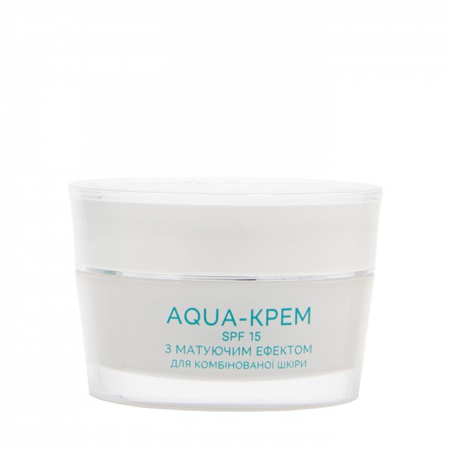 Aqua-крем матирующий с морским пробиотиком SPF 15 для нормальной и комбинированной кожи, 45 мл
